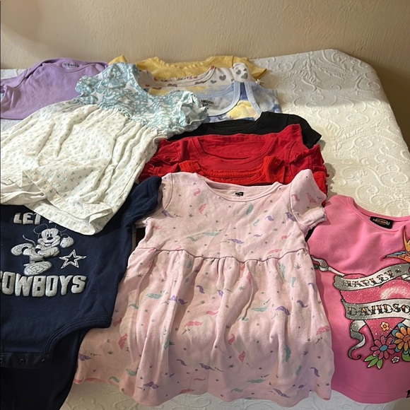 24month-2T Bundle including a Vineyard Vine Dress. 21 items. Harley Davidson - Picture 6 of 16